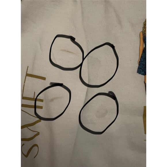 Taylor Swift Fearless Taylor’s Version Crewneck Sweatshirt Size 3XL White - Picture 4 of 11